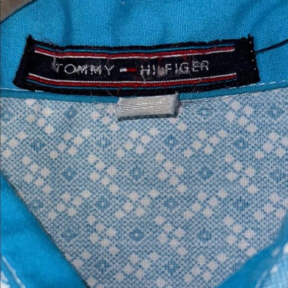 Tommy Hilfiger Blue Casual Button Down Shirt - Picture 2 of 10